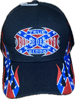 Confederate Blood Black Cap 