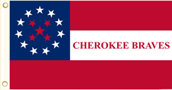 Cherokee Braves Poly Flag 3x5 