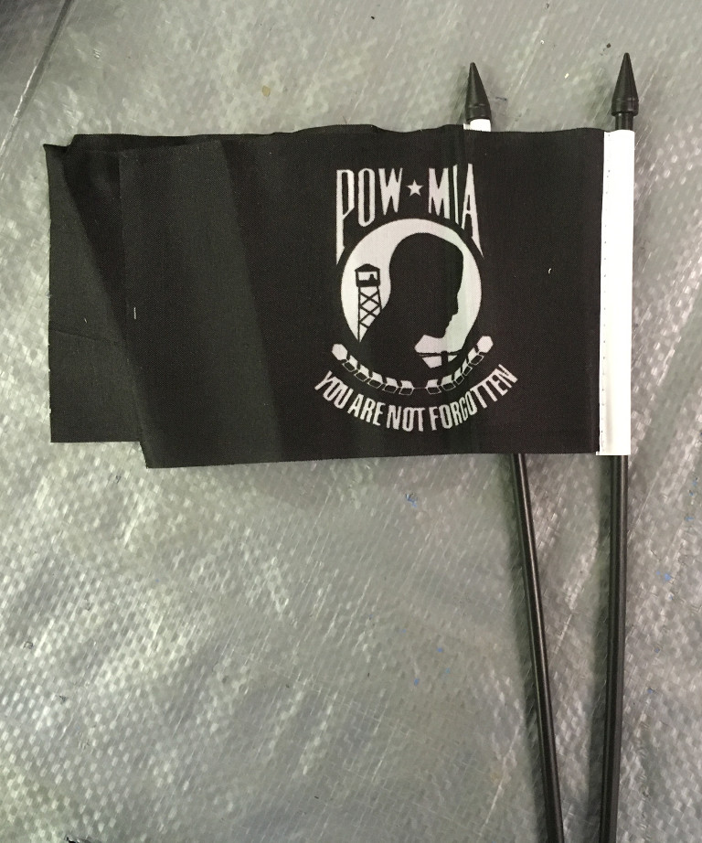 - 4" X 6" Stick Flags POW/MIA DZ #4" X 6" Stick Flags POW/MIA DZ