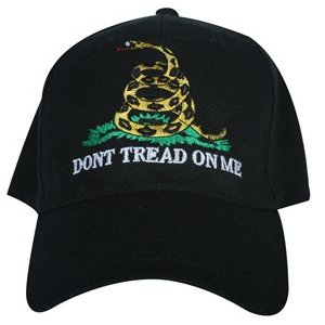 Gadsden, Dont Tread On Me Caps Black 