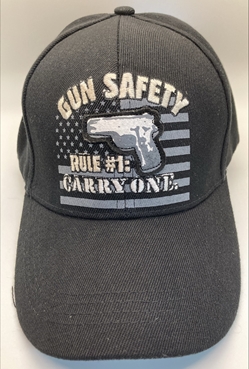 Gun Safety Rule #1 Cap, Black  - CP437