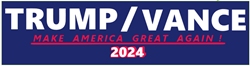 TRUMP/VANCE 2024 Bumper Stickers Sold by Dozen 