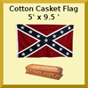 CASKET NAVAL JACK BATTLE FLAG 