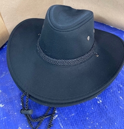 Tweed Look Cowboy Hats  Black 