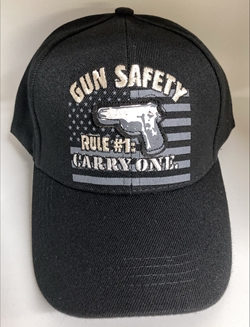 Gun Safety Rule #1 Cap, Black  