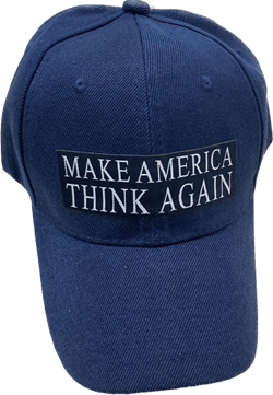 Make American THINK Again Blue Cap 