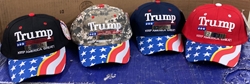 Trump 2024 Keep America Great Cap with US Flag Bill  sold separately 