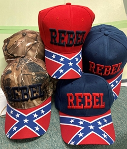 Rebel on Plain Cap Assorted Color Dz only 