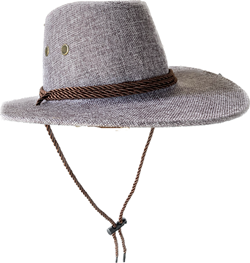 Tweed Look Cowboy Hats Grey Color 