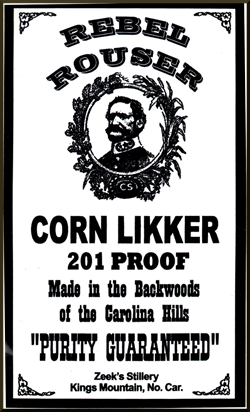 HBS 153 REBEL ROUSER CORN LIKKER 201 PROOF 