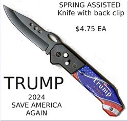 TRUMP KNIFE 2024 /"TRUMP SAVE AMERICA AGAIN" SOLD INDIVIDUALLY 